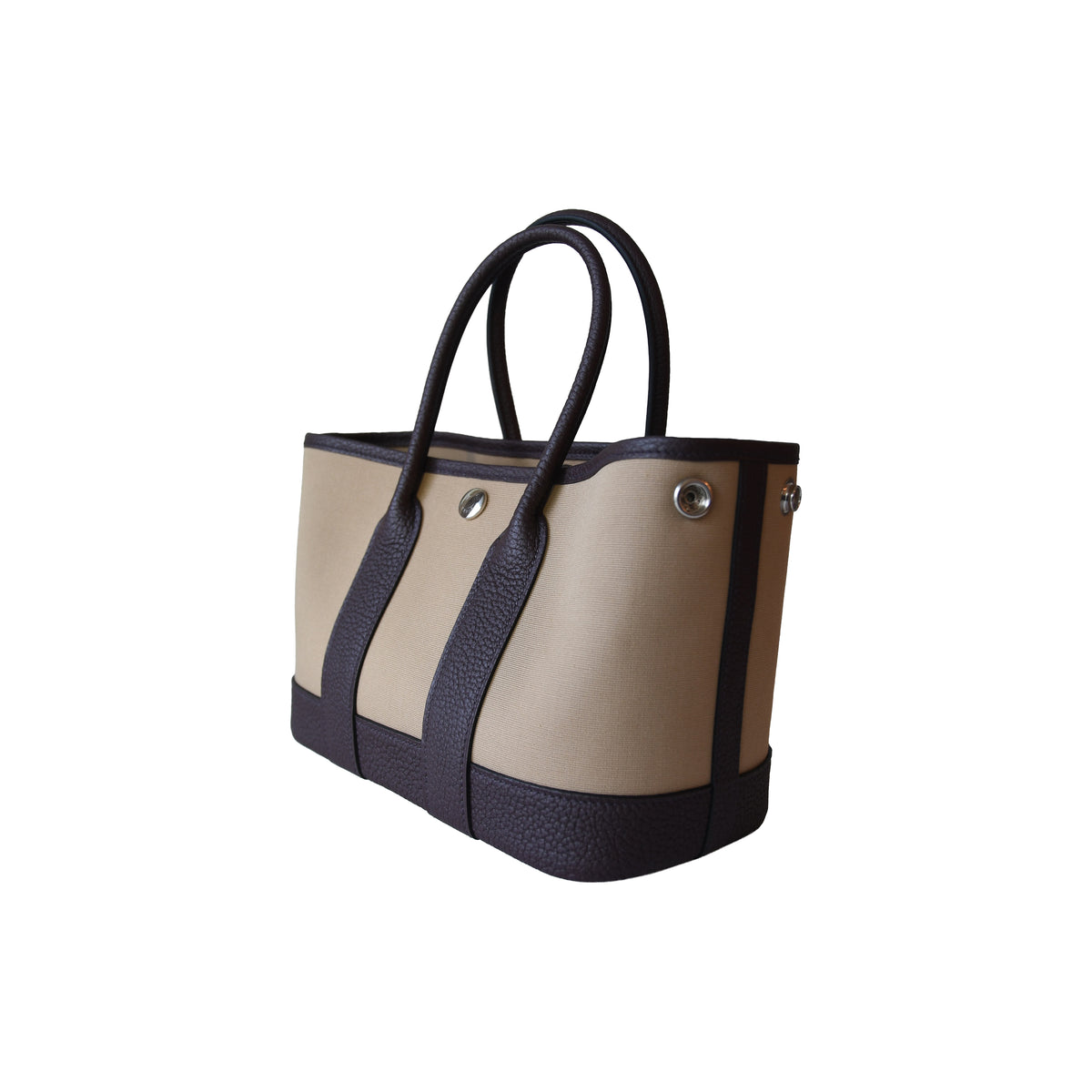 Hermes Neo Garden Party 23 Canvas Trench Rouge Sellier-NOBLEMARS