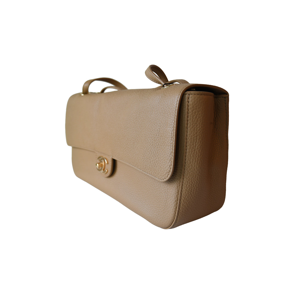 Chanel 26B Maxi Flap Bag Beige-NOBLEMARS