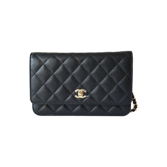 Chanel Classic Wallet On Chain Black-NOBLEMARS