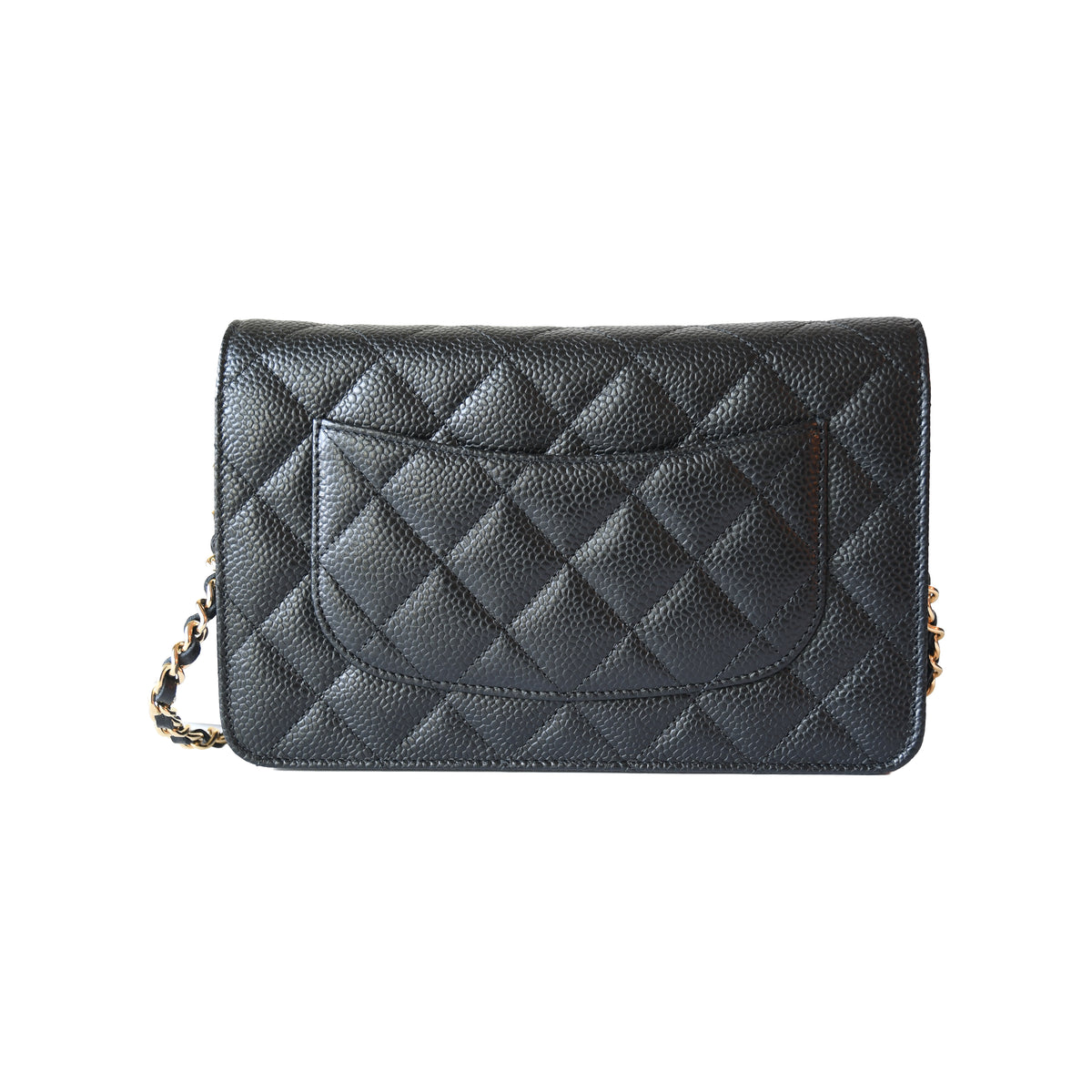Chanel Classic Wallet On Chain Black-NOBLEMARS