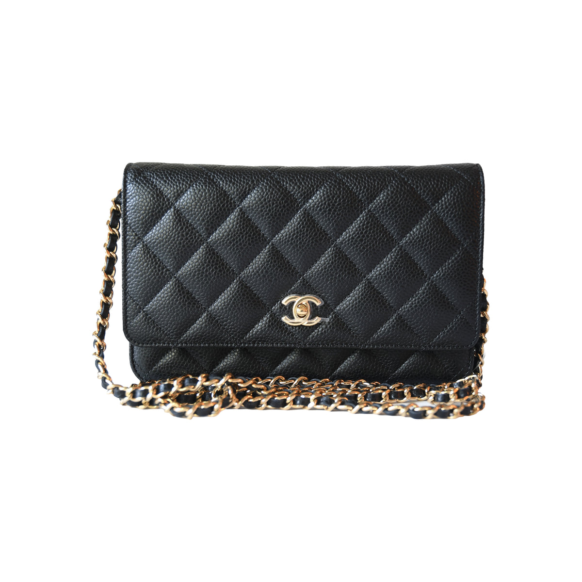 Chanel Classic Wallet On Chain Black-NOBLEMARS