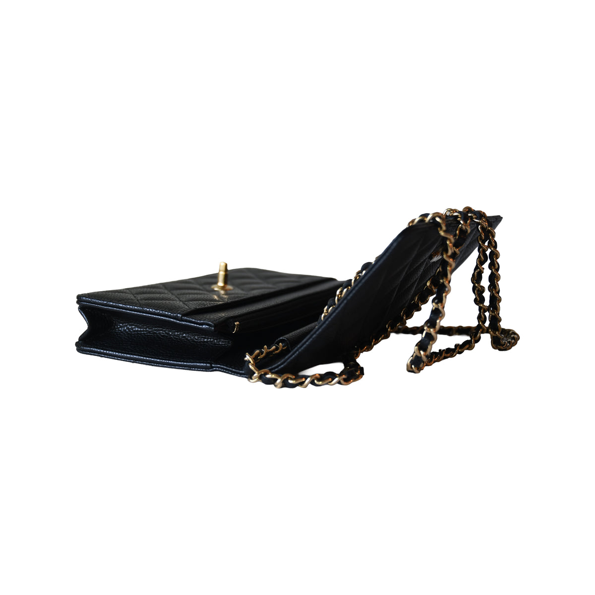 Chanel Classic Wallet On Chain Black-NOBLEMARS