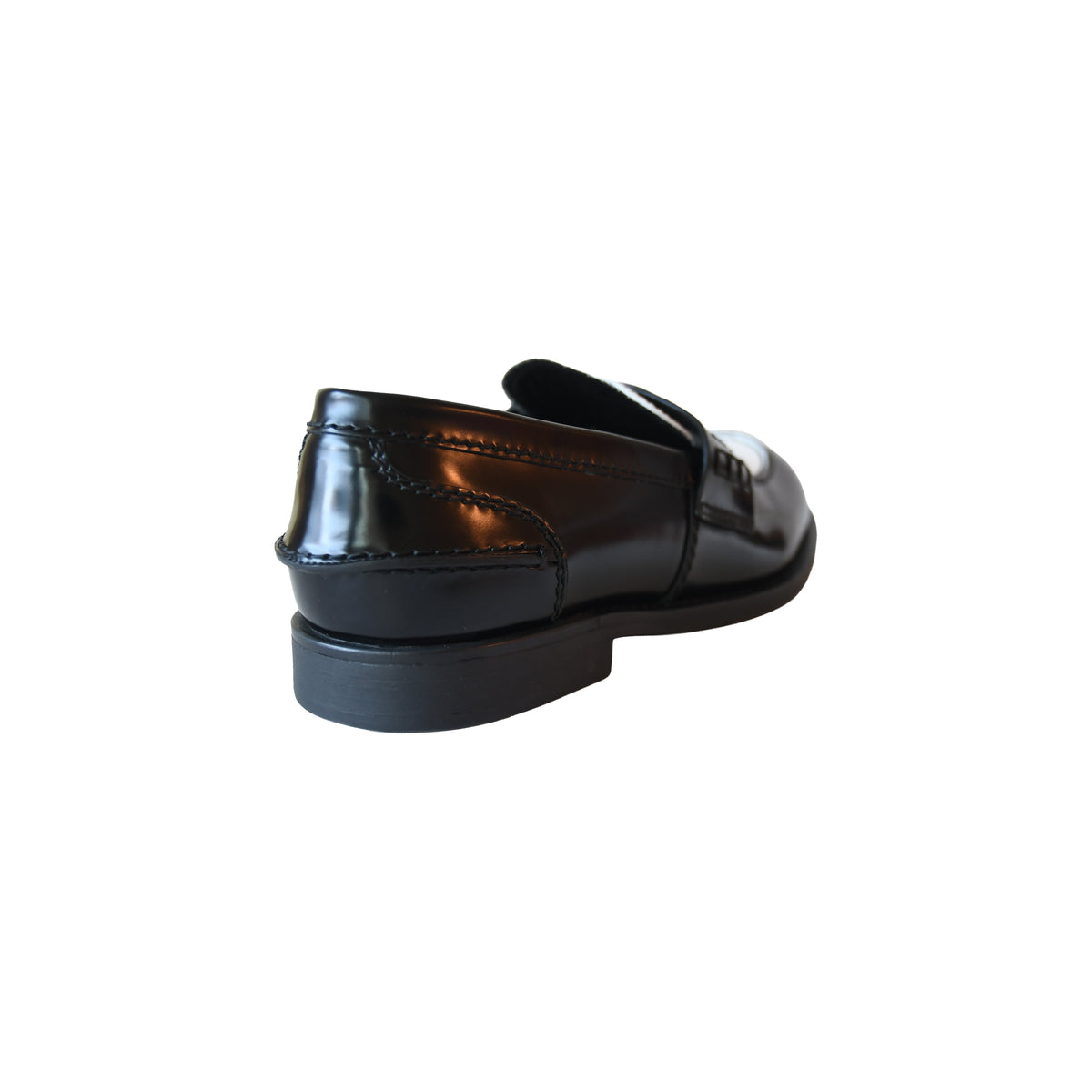 Miu Miu Leather Penny Loafers Black-NOBLEMARS