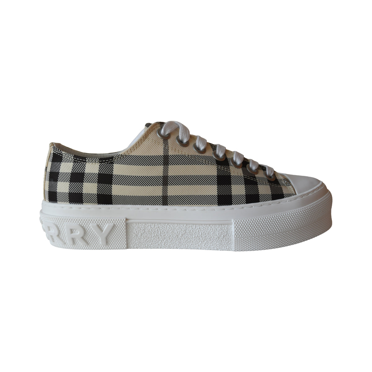 Burberry Vintage Check Cotton Canvas Sneakers-NOBLEMARS