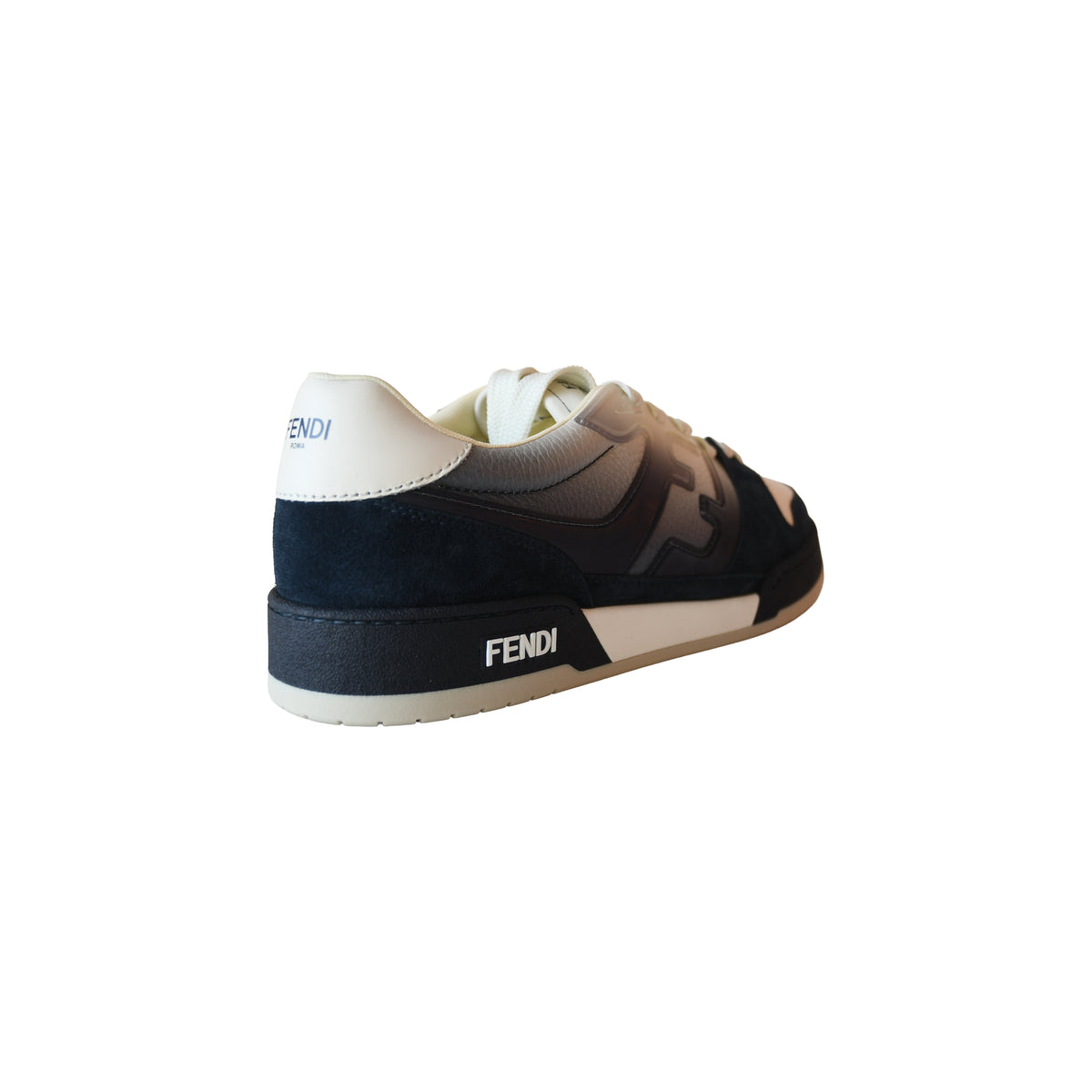Fendi Match Sneakers Black White-NOBLEMARS