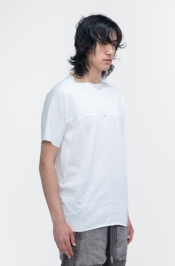 M.A+ White One Piece SS Tee