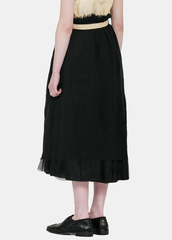 A TENTATIVE ATELIER A Tentative Atelier Black 'Godfried' Skirt-NOBLEMARS