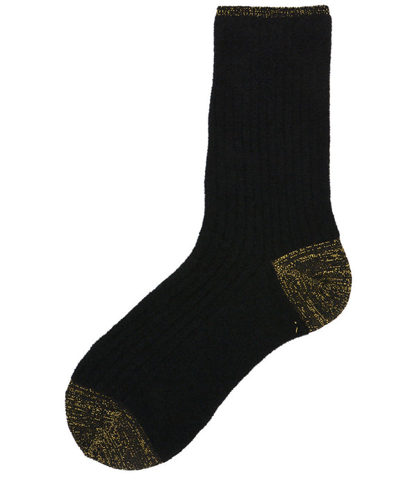 Alto Milano Black Susan Short Socks-NOBLEMARS