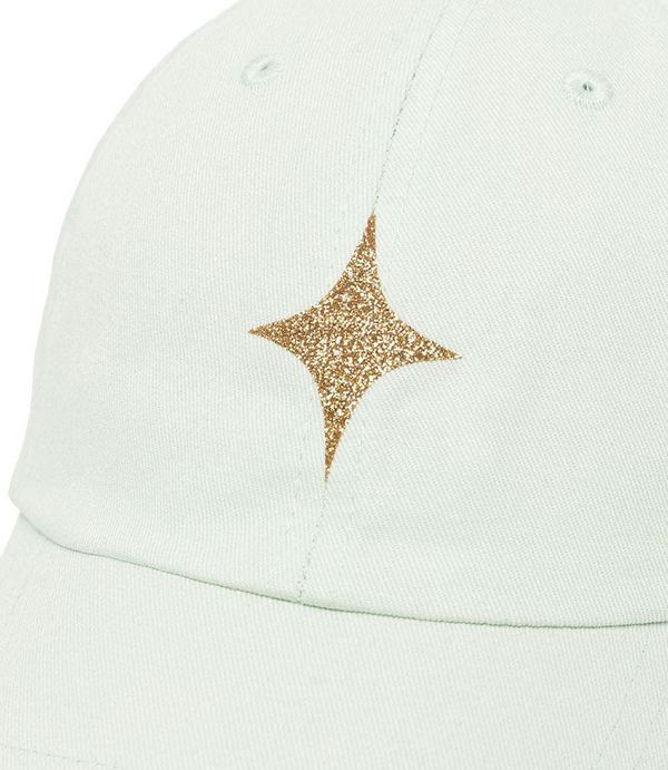 Madison Maison™ Pastel Green Baseball Cap With Glitter Star-NOBLEMARS