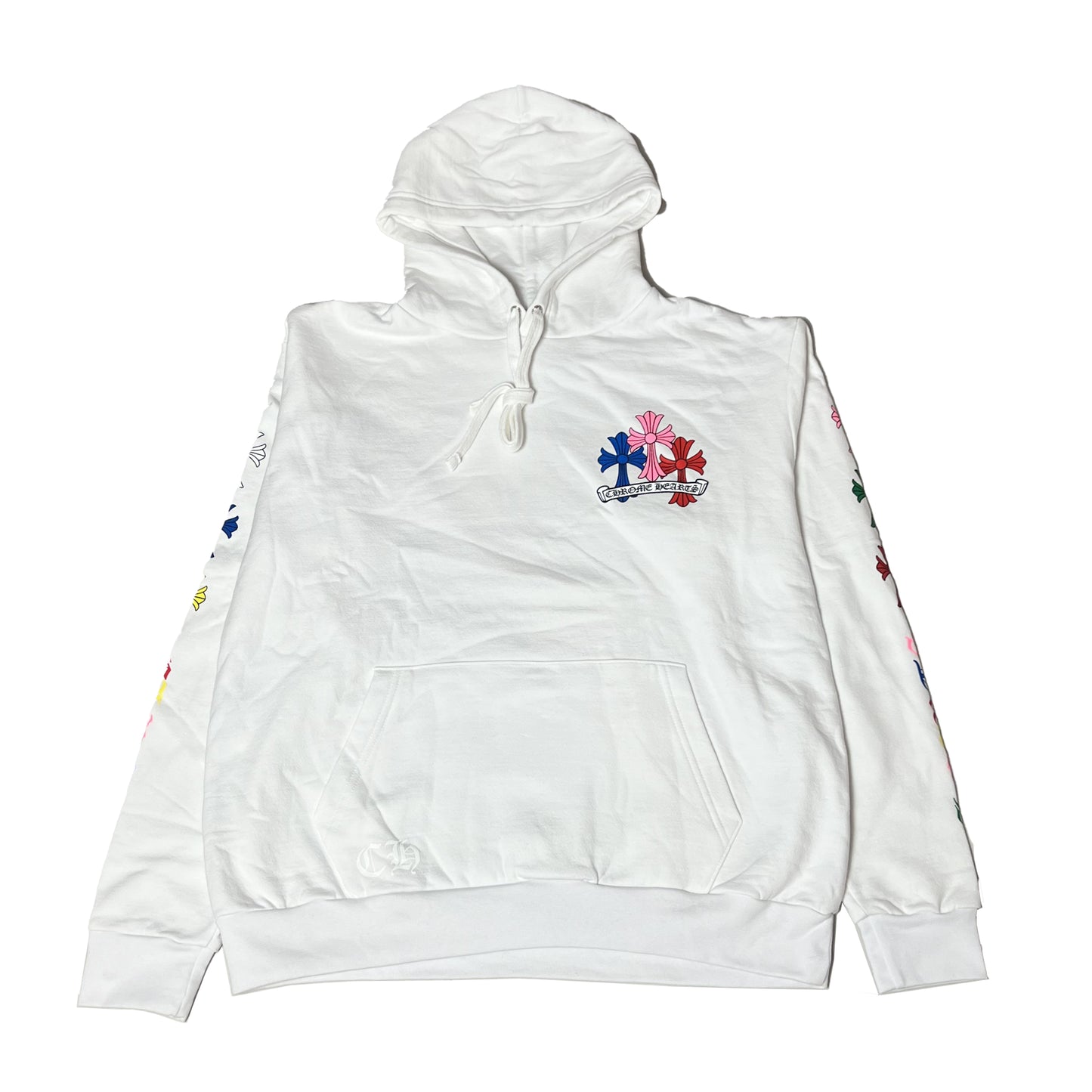 Chrome Hearts Cemetery Cross Hoodie Multi Color