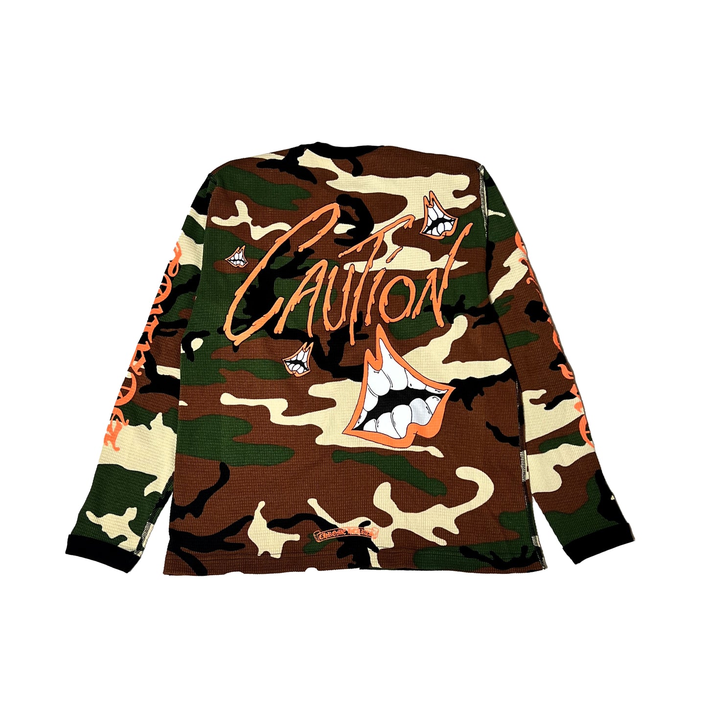 Chrome Hearts Matty Boy Caution Waffle L/S T-Shirt Camo