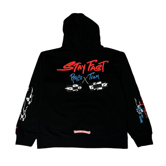 Chrome Hearts Matty Boy Stay Fast Hoodie Black - NOBLEMARS