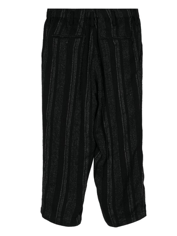 YOHJI YAMAMOTO POUR HOMME Men Z-Stripe Coin Pocket Pants