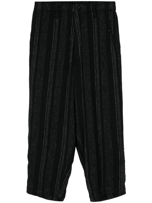 YOHJI YAMAMOTO POUR HOMME Men Z-Stripe Coin Pocket Pants