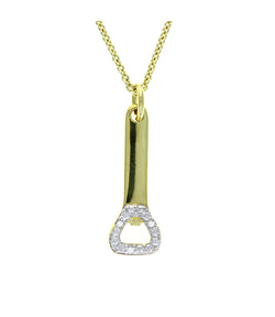 Pave The Way Use Leverage Gold Necklace-NOBLEMARS