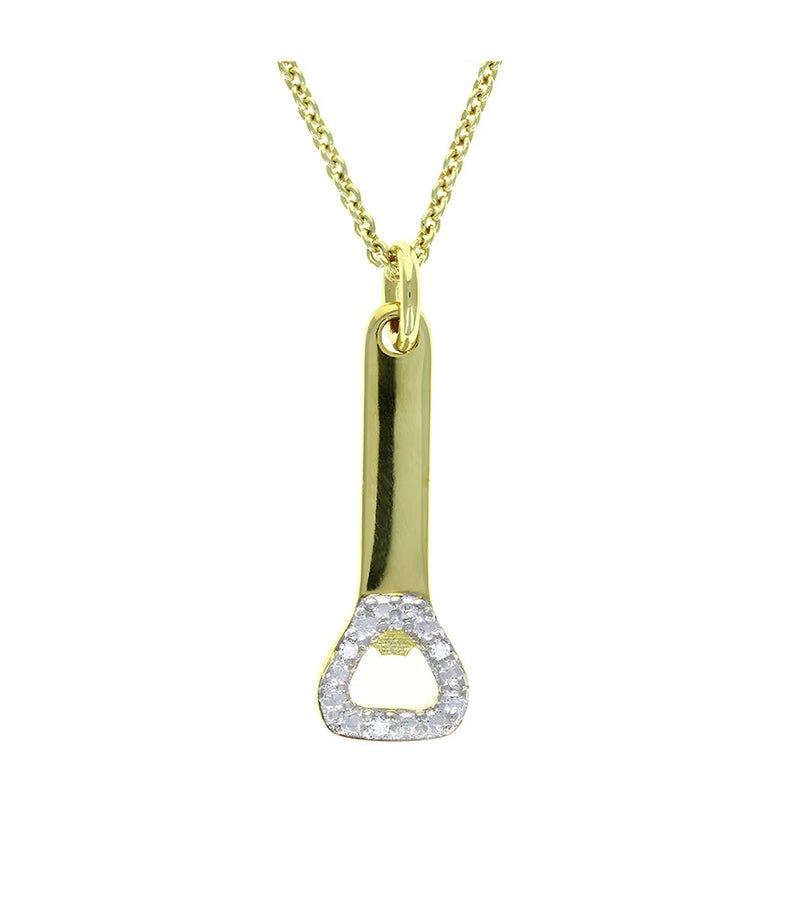 Pave The Way Use Leverage Gold Necklace-NOBLEMARS