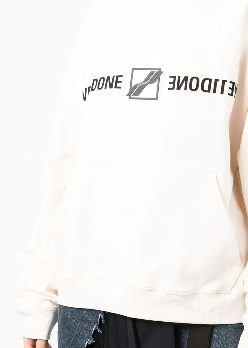 We11done Off-White Logo-Print Hoodie - NOBLEMARS