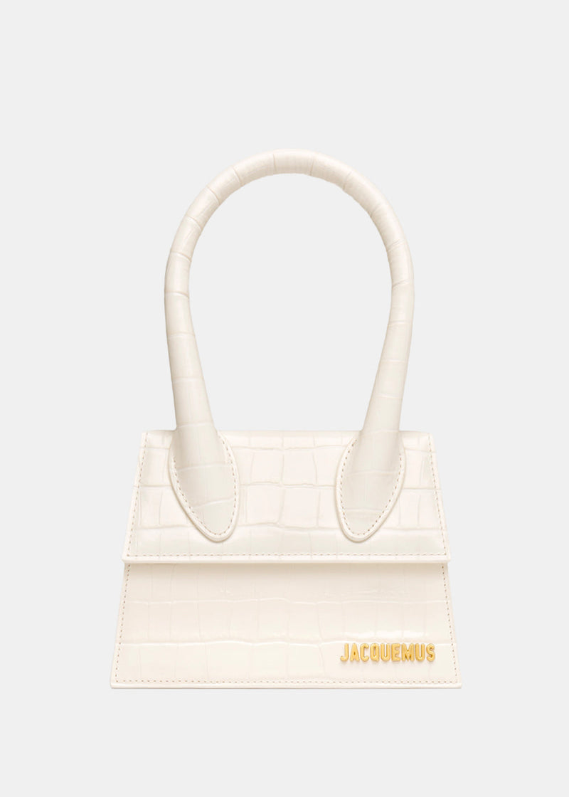 Jacquemus White 'Le Chiquito Moyen' Bag - NOBLEMARS