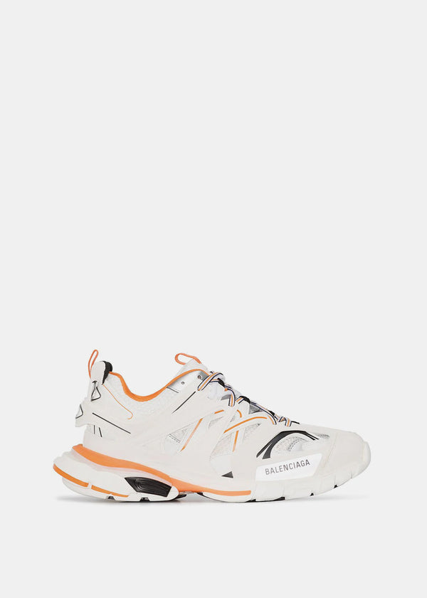 Balenciaga White/Orange Track Sneaker - NOBLEMARS