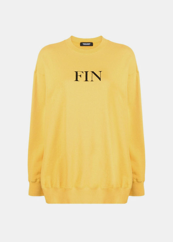 Undercover Yellow "FIN" Sweatshirt - NOBLEMARS