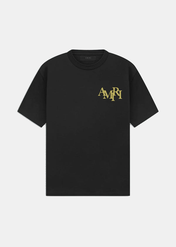 AMIRI Black Crystal Champagne T-Shirt - NOBLEMARS