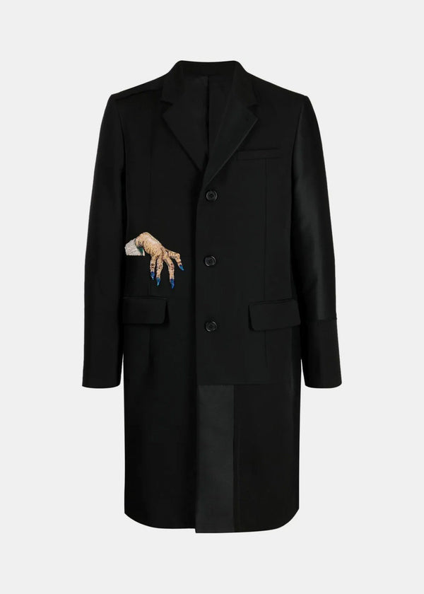UNDERCOVER Bead Embellished Single Breasted Coat - NOBLEMARS