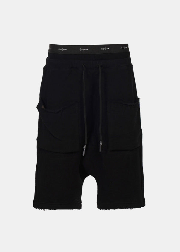 Yohji Yamamoto Black Drawstring Shorts - NOBLEMARS