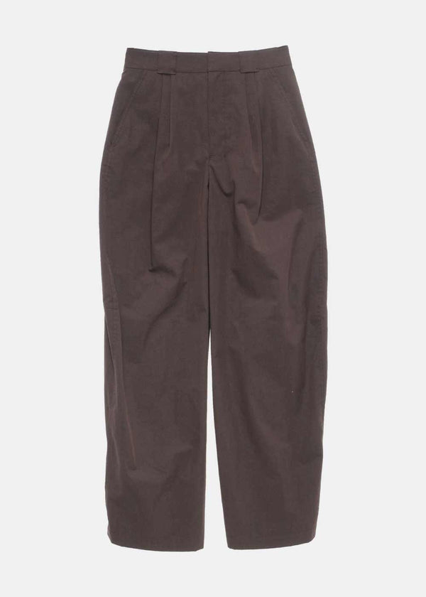 LEMAIRE Brown Wide Leg Trousers - NOBLEMARS