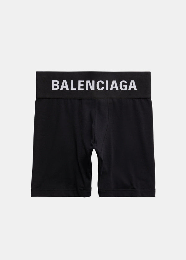 Balenciaga Black Logo Waistband Boxers - NOBLEMARS
