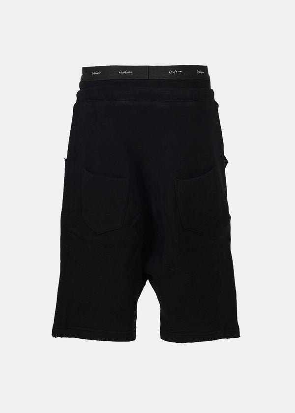 Yohji Yamamoto Black Drawstring Shorts - NOBLEMARS