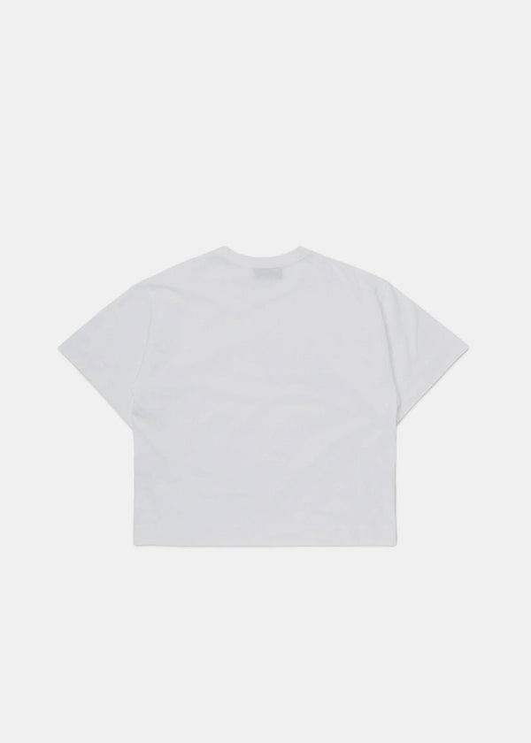 CANADA GOOSE White Broadview Cropped T-Shirt White Label - NOBLEMARS