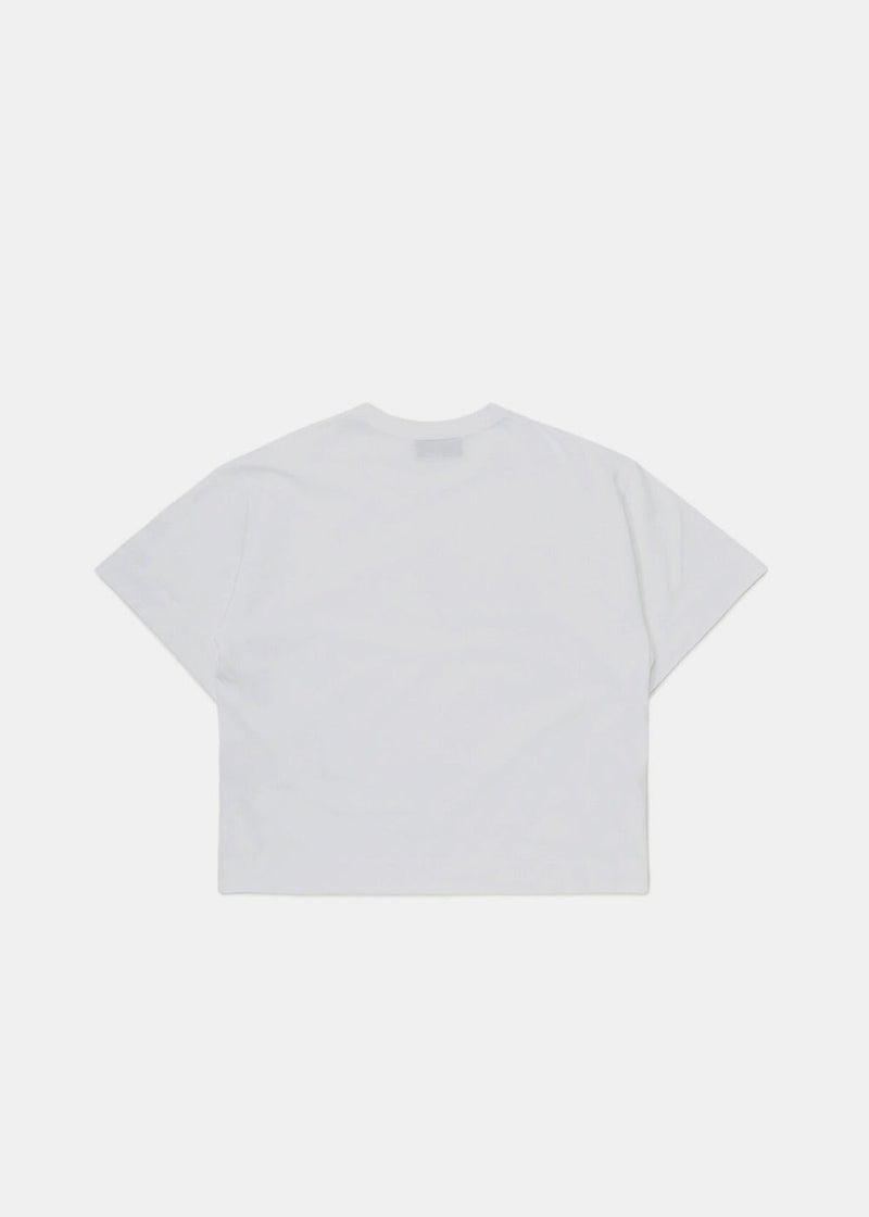 CANADA GOOSE White Broadview Cropped T-Shirt White Label - NOBLEMARS