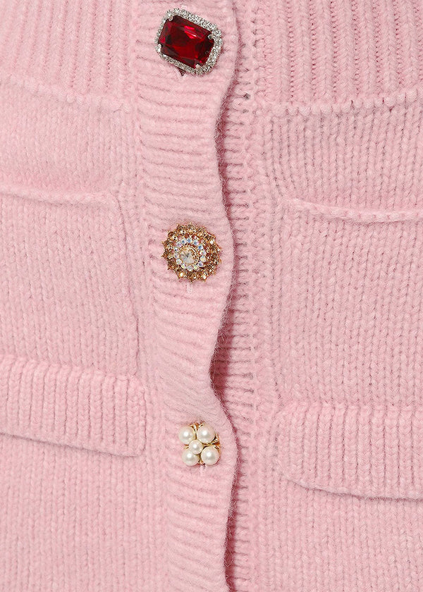 VETEMENTS Pink Fancy Button Skirt - NOBLEMARS