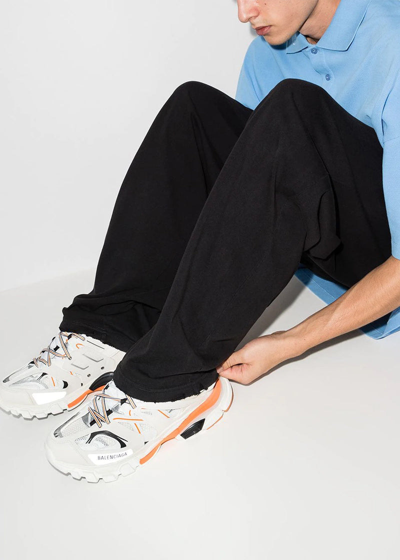 Balenciaga White/Orange Track Sneaker - NOBLEMARS
