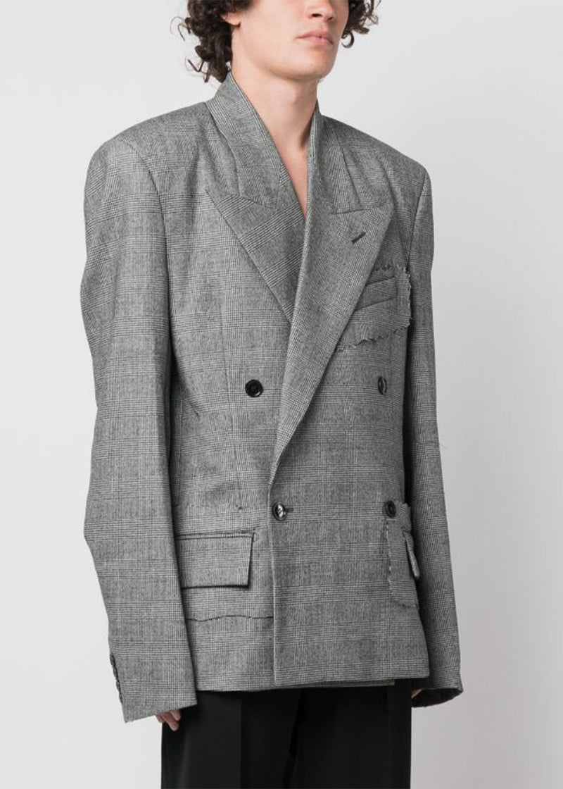 Vetements Grey Big Lapel Tailored Jacket