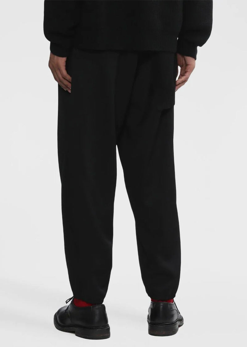 Yohji Yamamoto Black Logo-Patch Trousers - NOBLEMARS