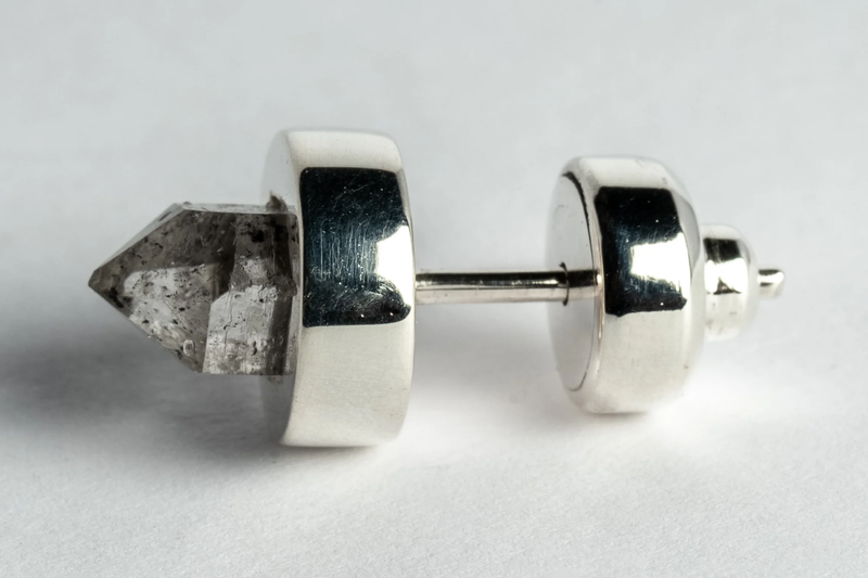 PARTS OF FOUR Stud Earring (9mm, Herkimer Spike, PA+HER) - NOBLEMARS