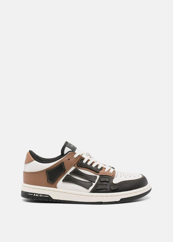 AMIRI Black & Brown Skeltop Low Sneakers - NOBLEMARS