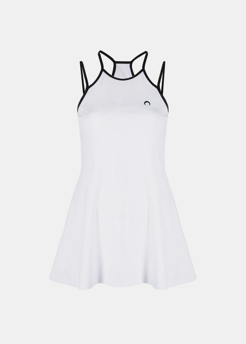 Marine Serre White Tennis Court Dress - NOBLEMARS
