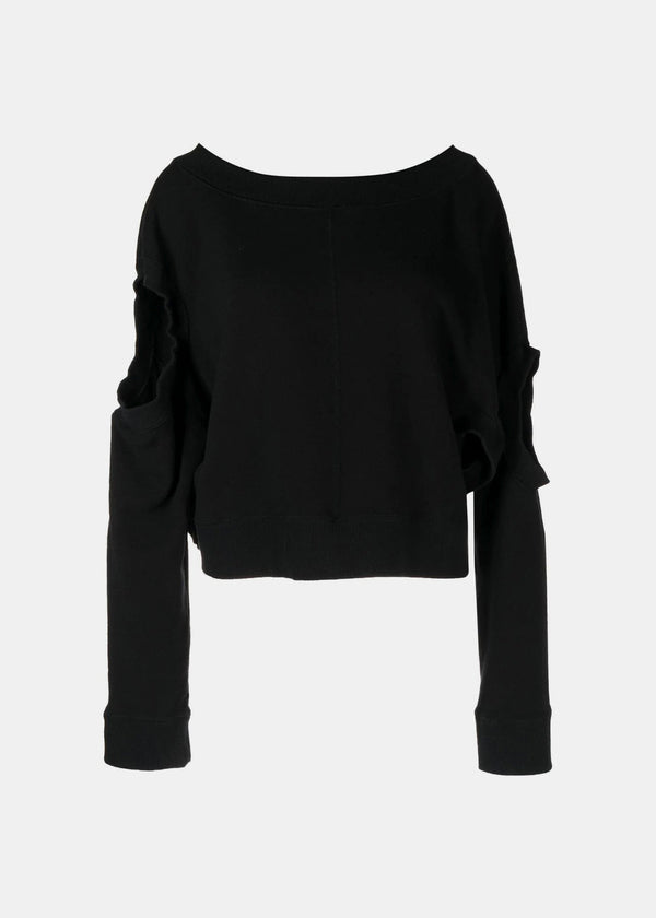 Undercover Black Cut-Out Sweatshirt - NOBLEMARS