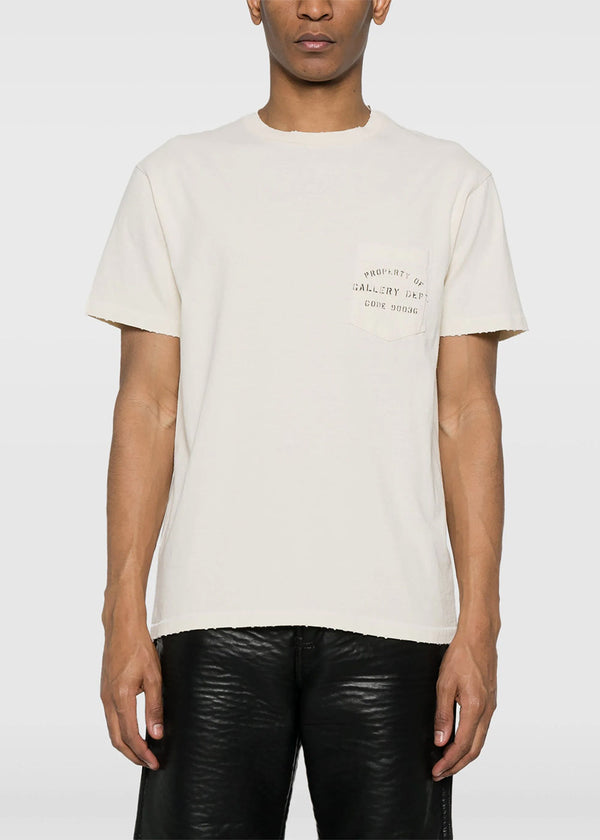 GALLERY DEPT. White Logo-Print T-shirt - NOBLEMARS