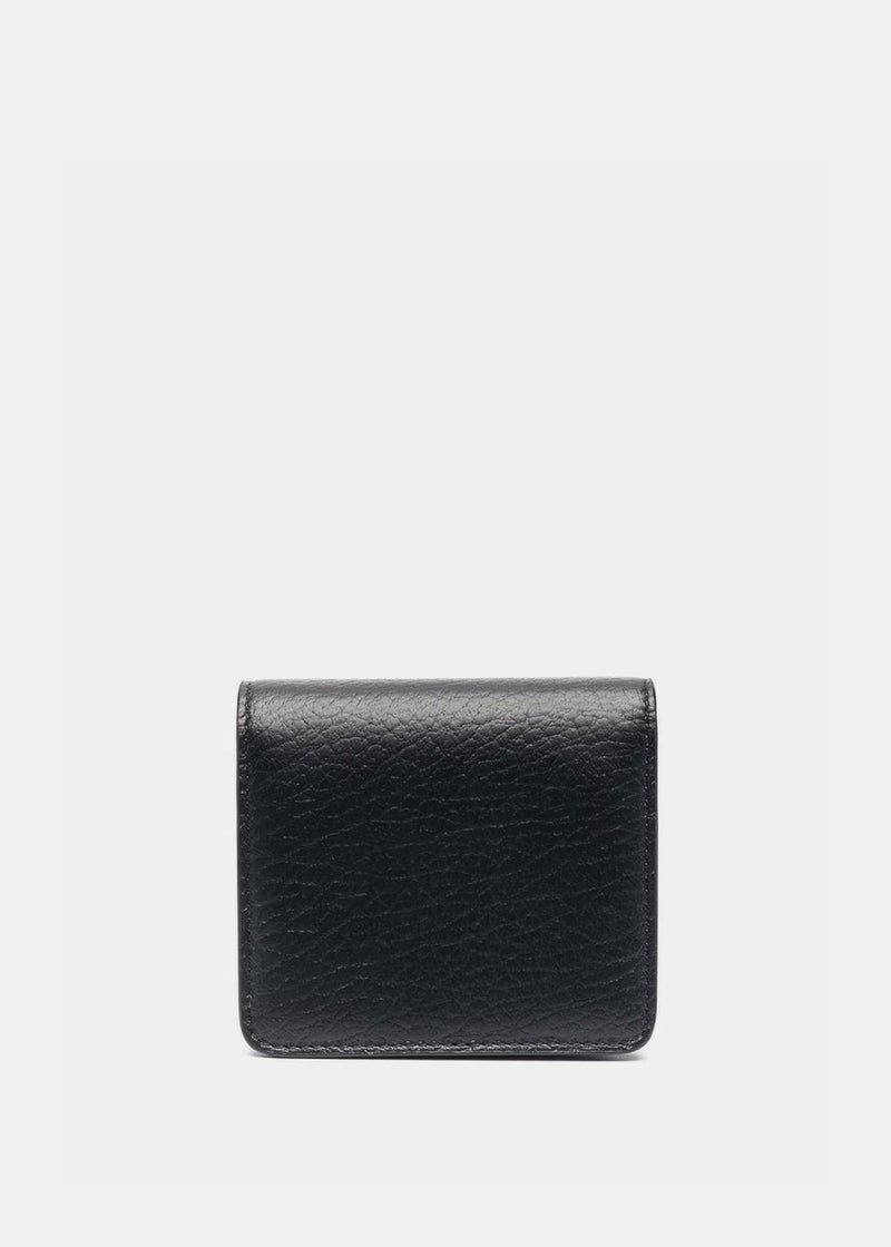 Maison Margiela Black Four-Stitch Wallet On Chain - NOBLEMARS