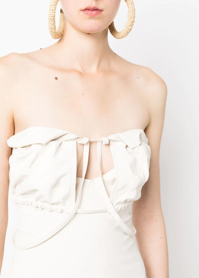 Jacquemus White 'La Robe Bikini' Dress - NOBLEMARS