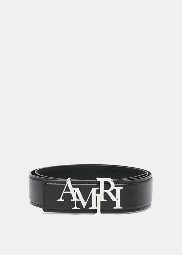 AMIRI Black 4cm Staggered Belt - NOBLEMARS