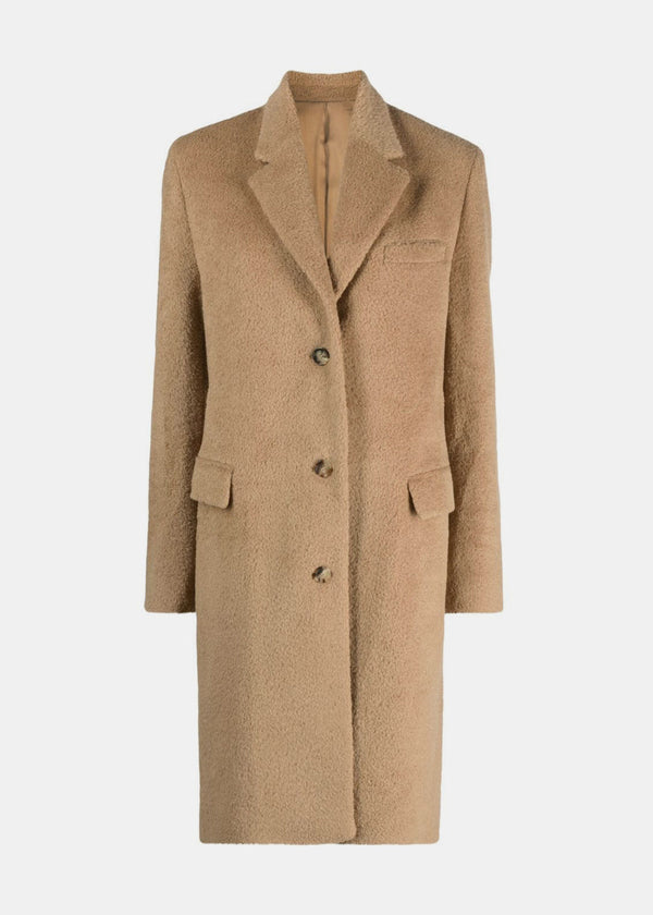 TotÃªme Chestnut Tailored Wool-Teddy Coat - NOBLEMARS