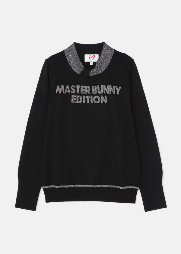 MASTER BUNNY EDITION Black Milano Rib + Jersey Knit Pullover - NOBLEMARS