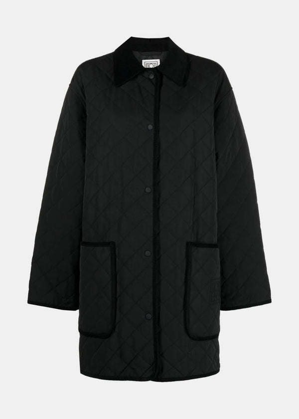 TOTEME Black Quilted Barn Jacket - NOBLEMARS