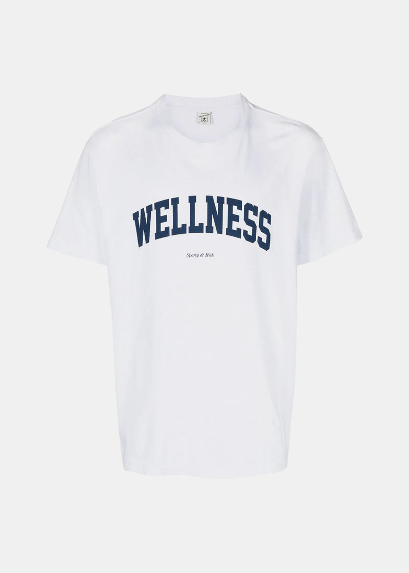 Sporty & Rich White Wellness Cotton T-shirt - NOBLEMARS