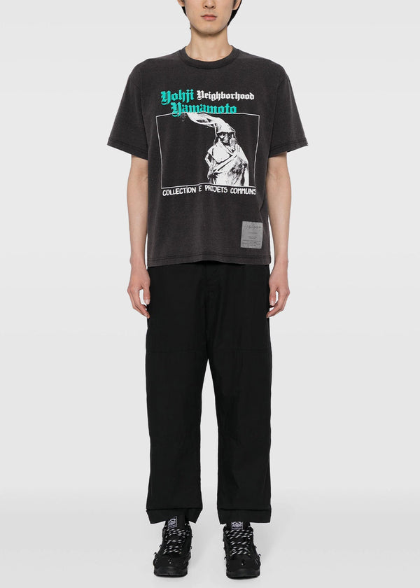 YOHJI YAMAMOTO Grey NEIGHBORHOOD Graphic-Print T-Shirt - NOBLEMARS