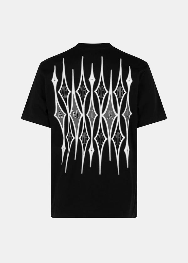 AMIRI Black Argyle T-Shirt - NOBLEMARS